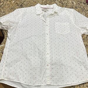 Goodthreads White Shirt with Red Anchor Print